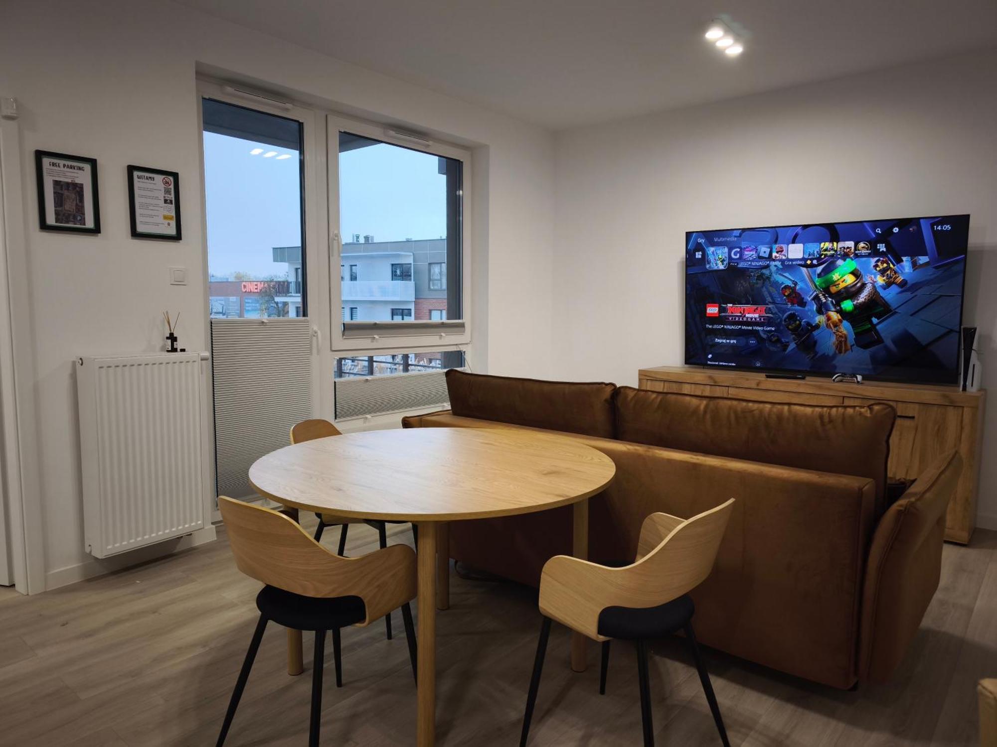 Kameralny Nowy Apartament W Centrum Miasta, Duzy Parking, Fv, Luksusowo Wyposazony, Ps5, Balkon, Klimatyzacja, Taras, Winda, Wyposazona Kuchnia Старогард-Гданьский Экстерьер фото